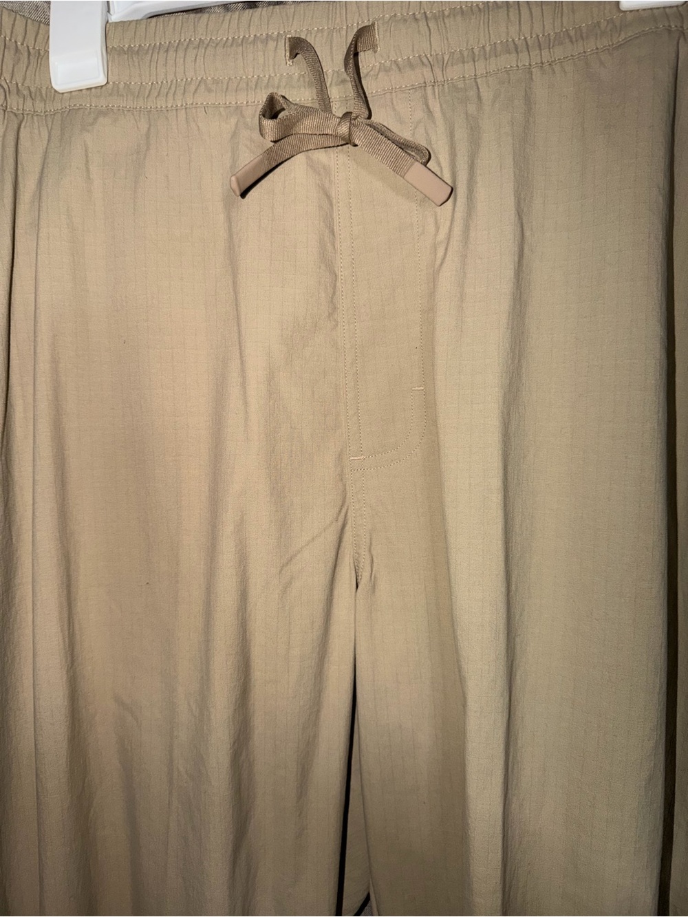 All in Motion Men’s Large Ripstop Jogger Pants Khaki Drawstring Lightweight NWT